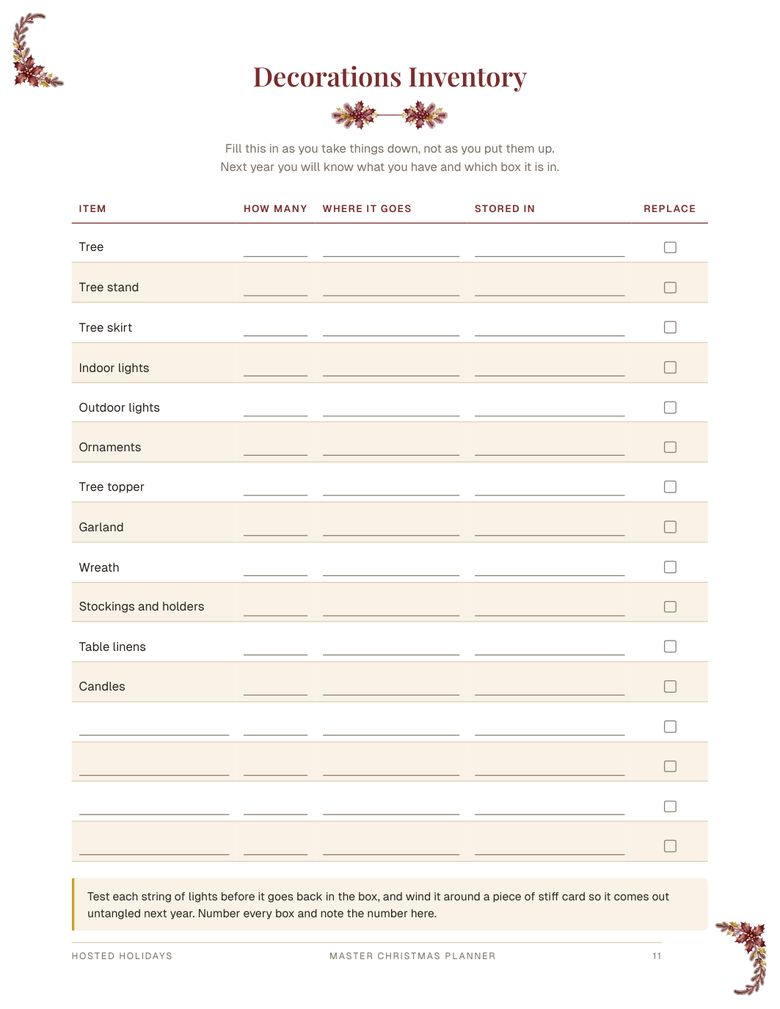 Page 11 of Master Christmas Planner