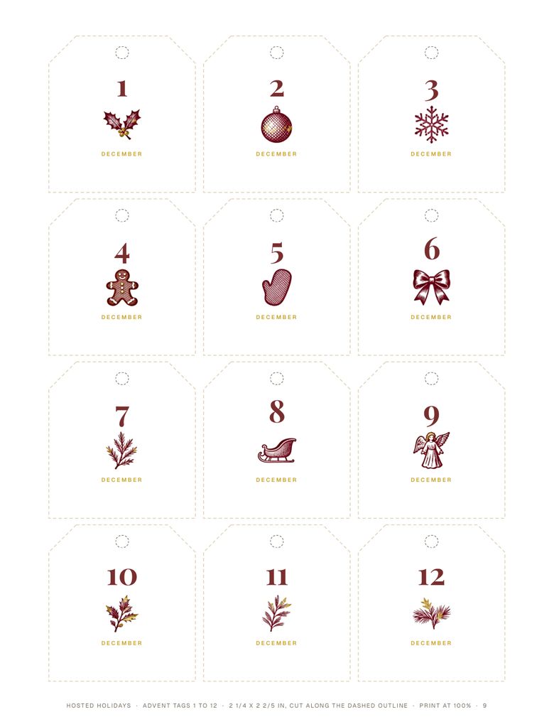 Page 9 of Advent Countdown Calendar