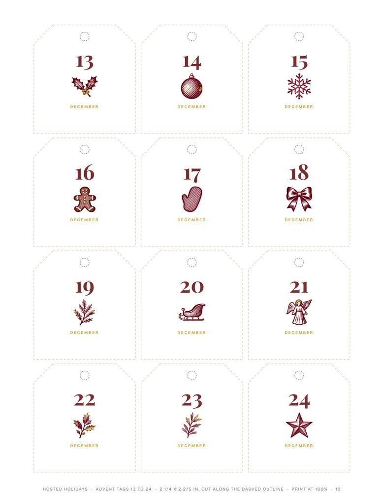 Page 10 of Advent Countdown Calendar