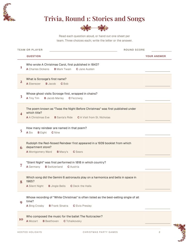 Page 2 of Christmas Party Games Bundle