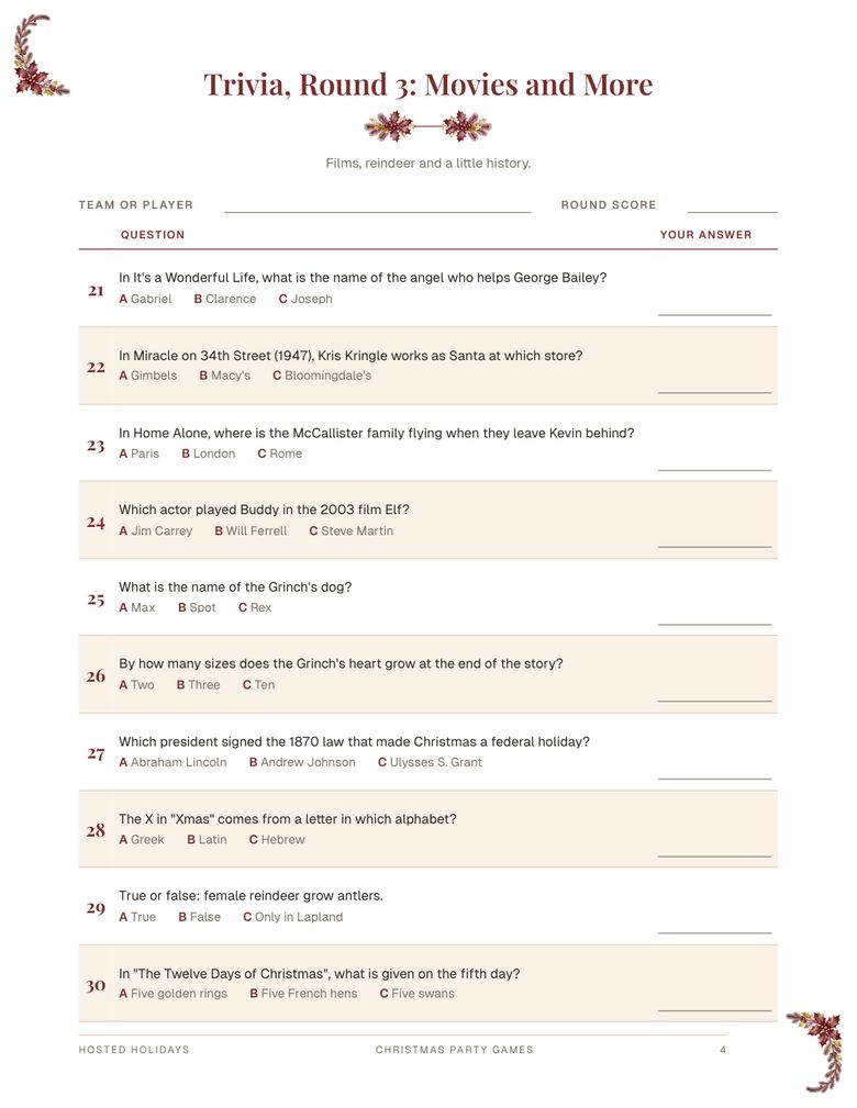 Page 4 of Christmas Party Games Bundle