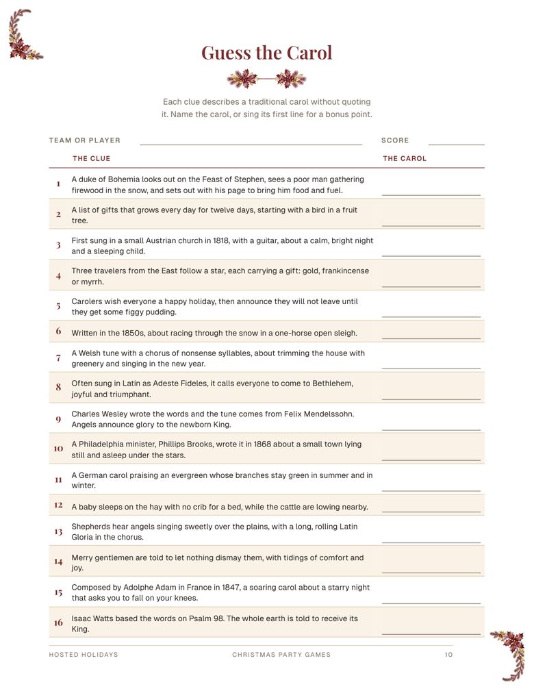 Page 10 of Christmas Party Games Bundle
