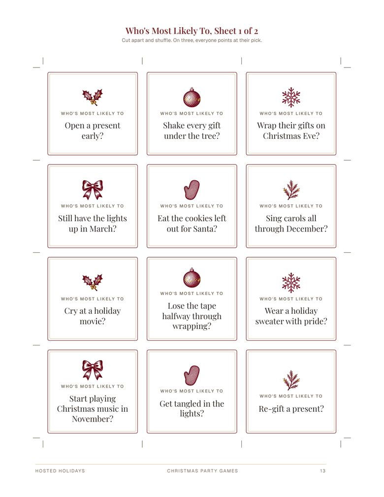 Page 13 of Christmas Party Games Bundle