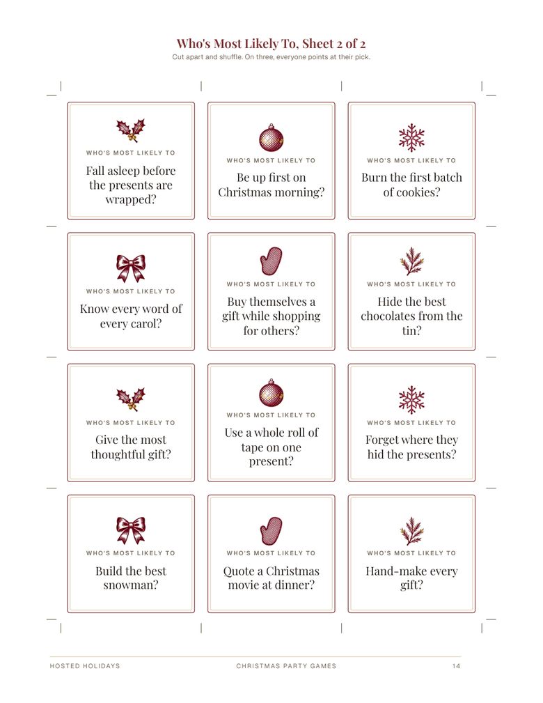 Page 14 of Christmas Party Games Bundle