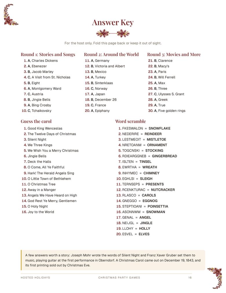 Page 16 of Christmas Party Games Bundle