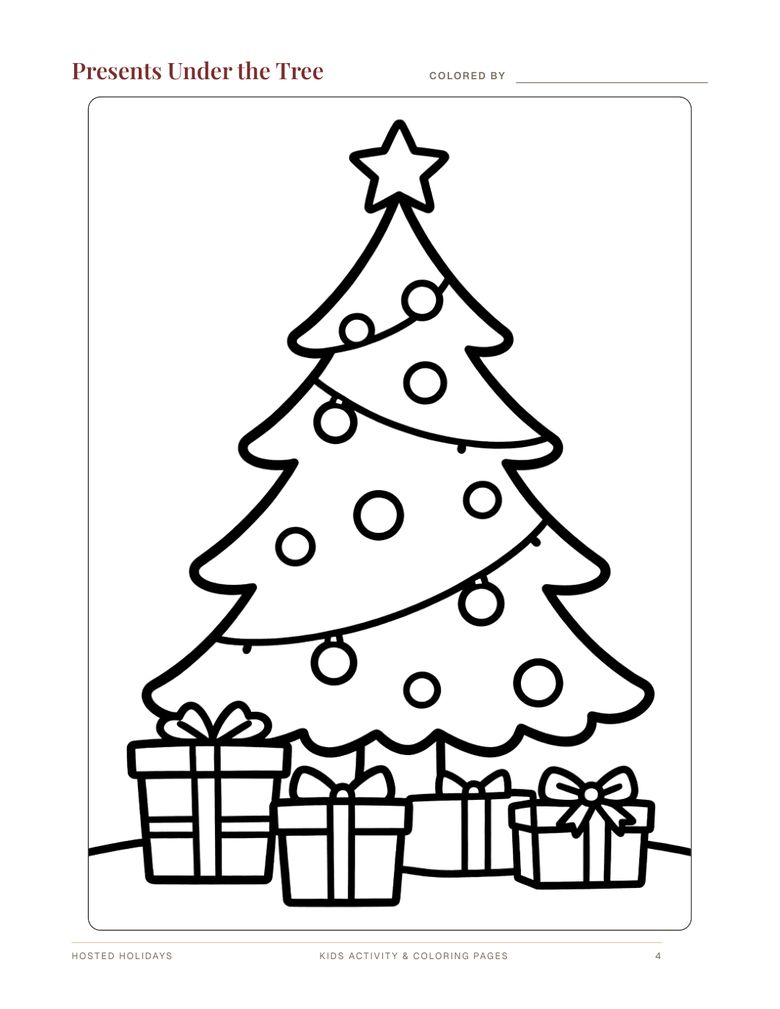 Page 4 of Kids Activity & Coloring Pages Bundle