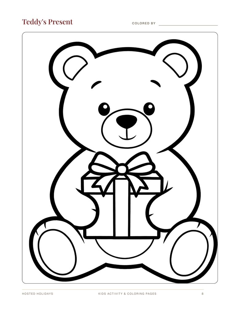 Page 8 of Kids Activity & Coloring Pages Bundle