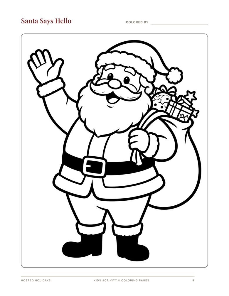 Page 9 of Kids Activity & Coloring Pages Bundle