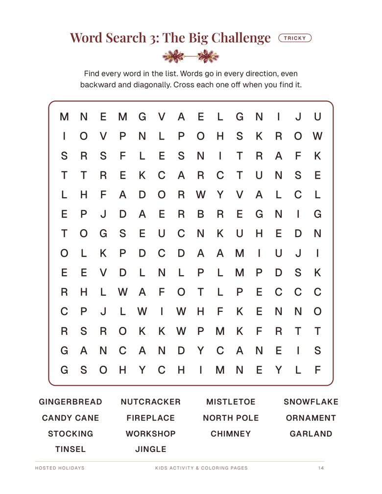 Page 14 of Kids Activity & Coloring Pages Bundle