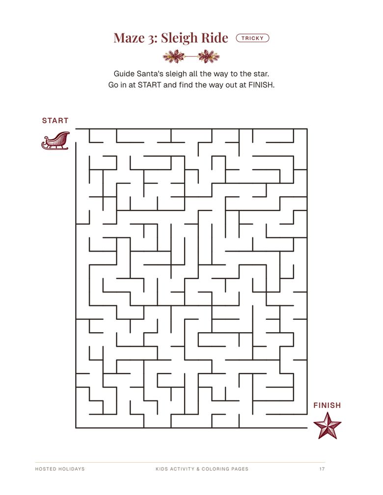 Page 17 of Kids Activity & Coloring Pages Bundle