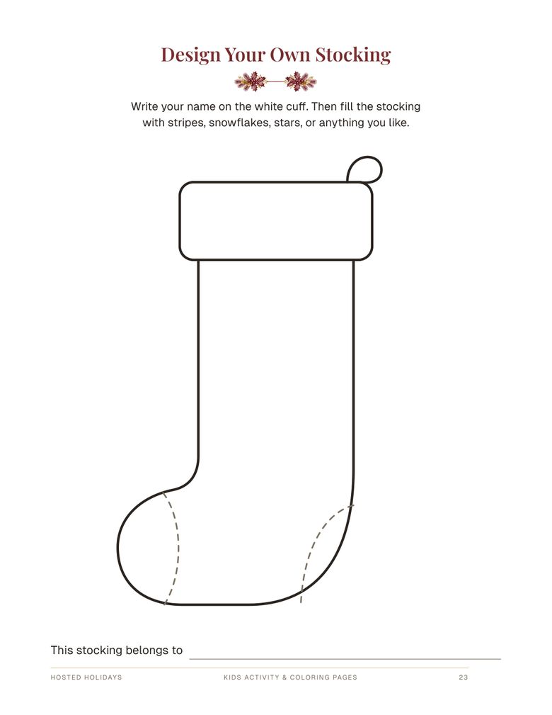 Page 23 of Kids Activity & Coloring Pages Bundle