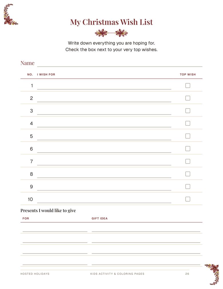 Page 26 of Kids Activity & Coloring Pages Bundle