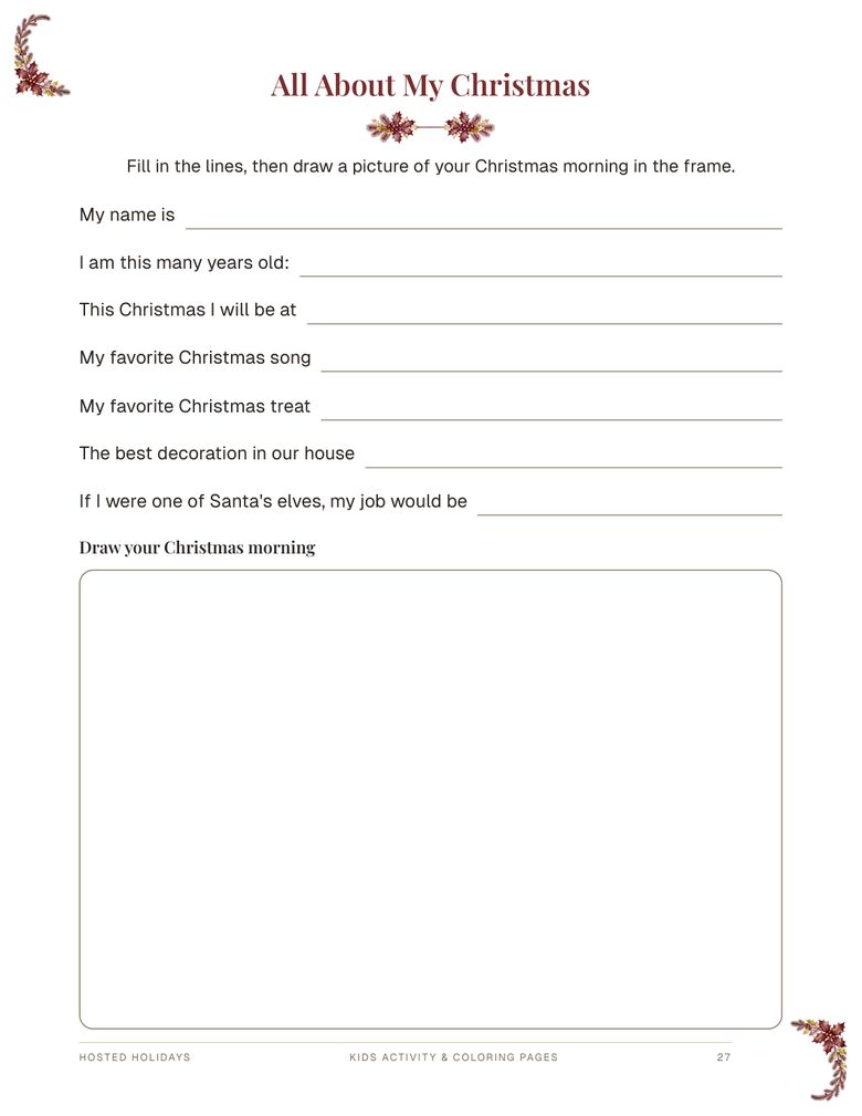 Page 27 of Kids Activity & Coloring Pages Bundle