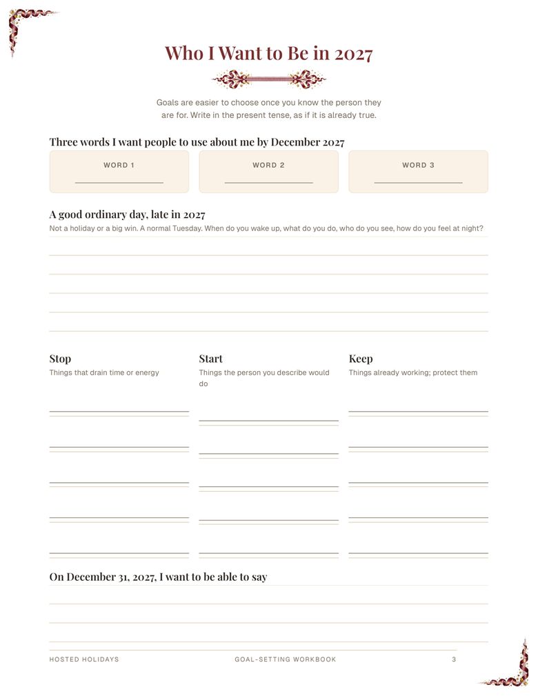Page 3 of Goal-Setting Workbook