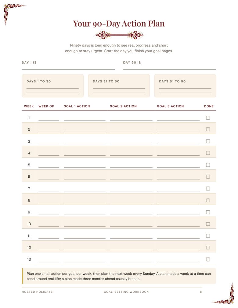 Page 8 of Goal-Setting Workbook