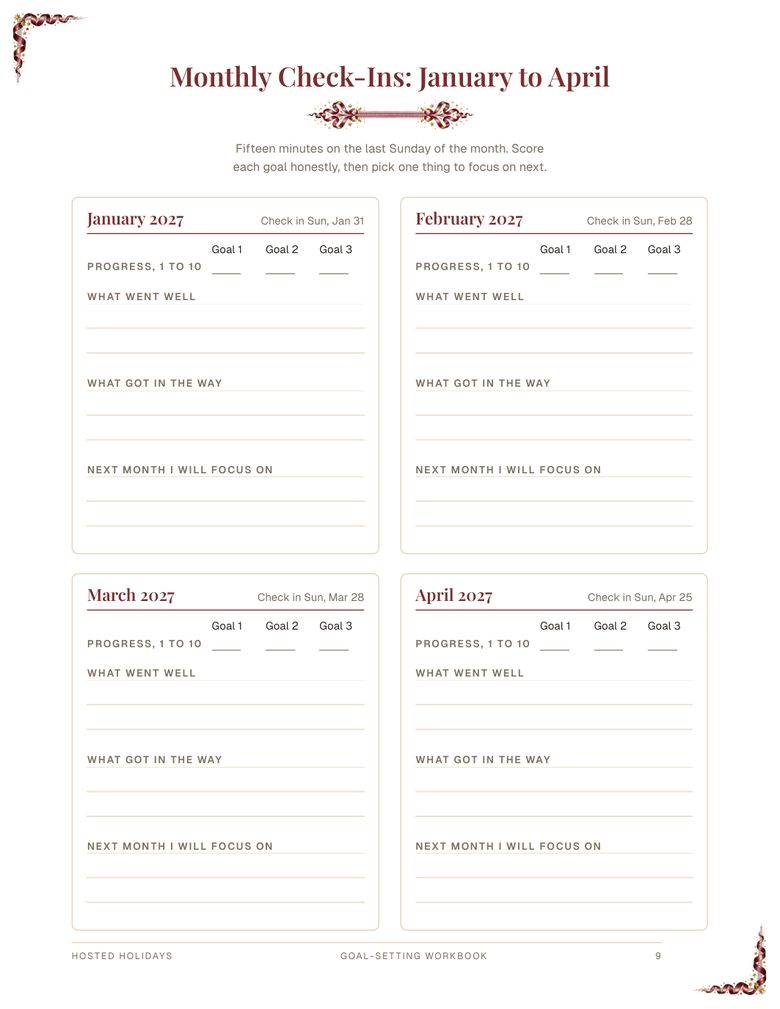 Page 9 of Goal-Setting Workbook