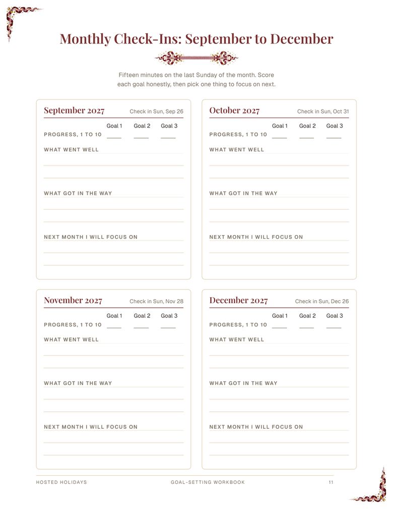 Page 11 of Goal-Setting Workbook