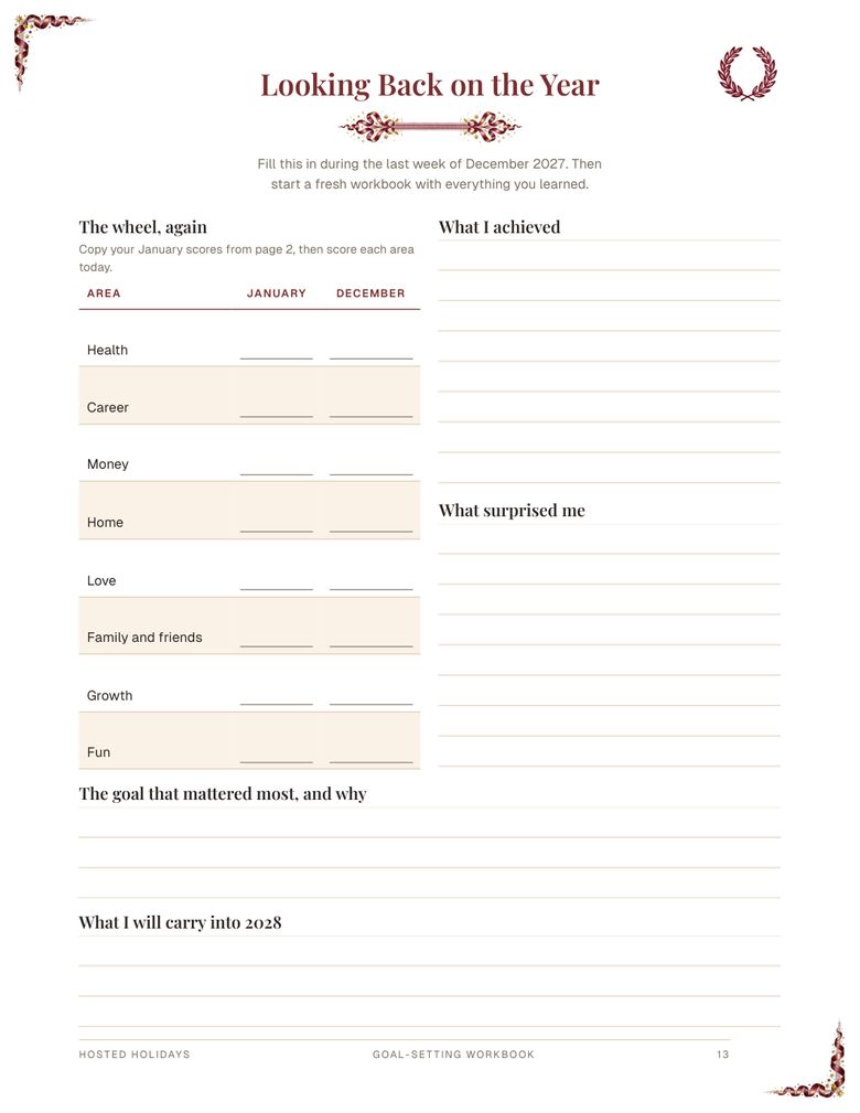 Page 13 of Goal-Setting Workbook