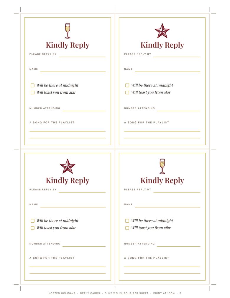 Page 5 of New Year Editable Party Invitation