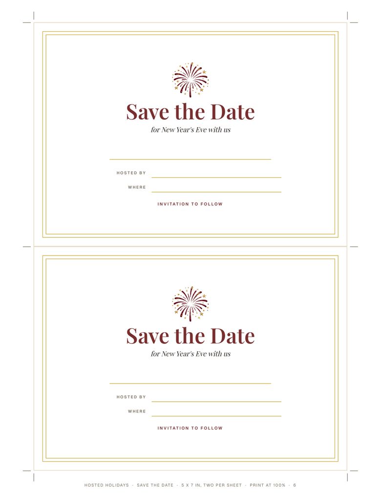 Page 6 of New Year Editable Party Invitation