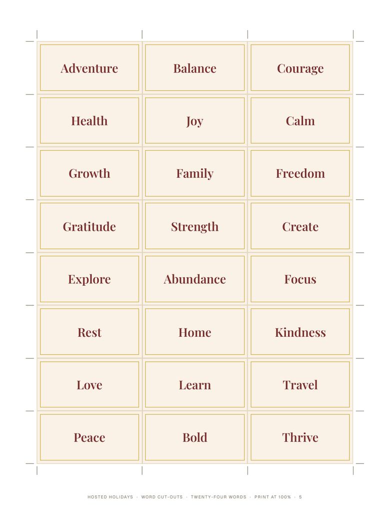 Page 5 of Vision Board Kit