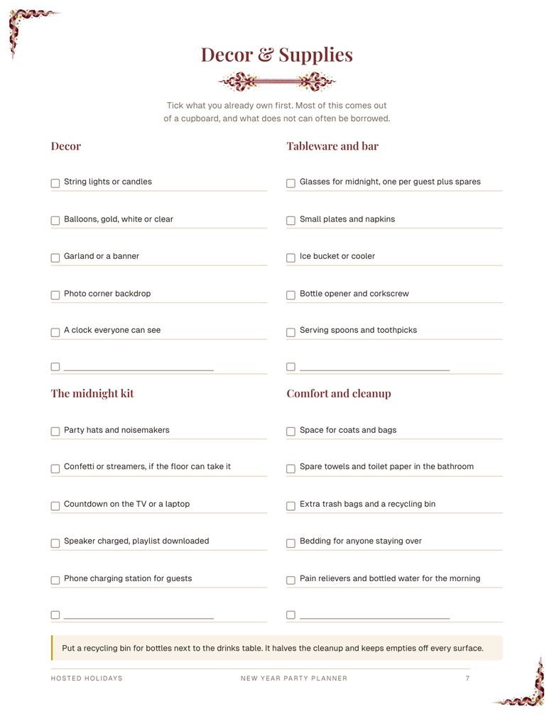 Page 7 of New Year Party Planner
