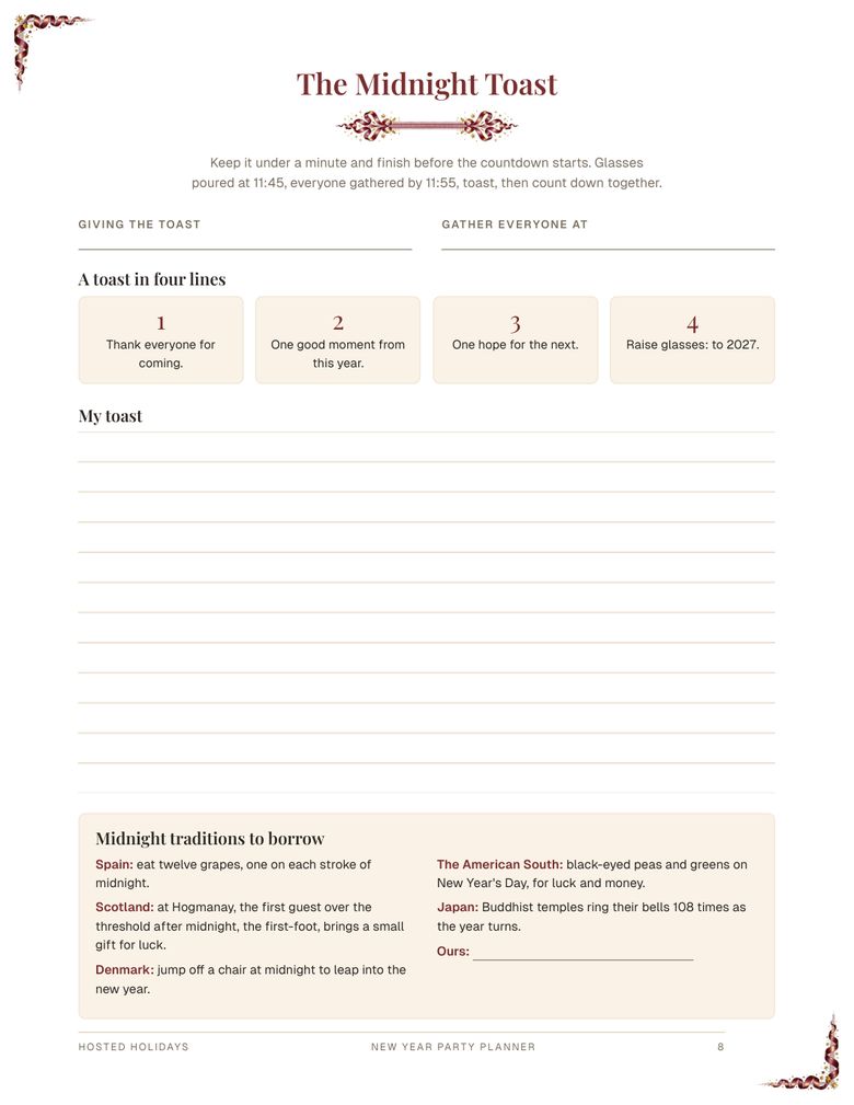 Page 8 of New Year Party Planner