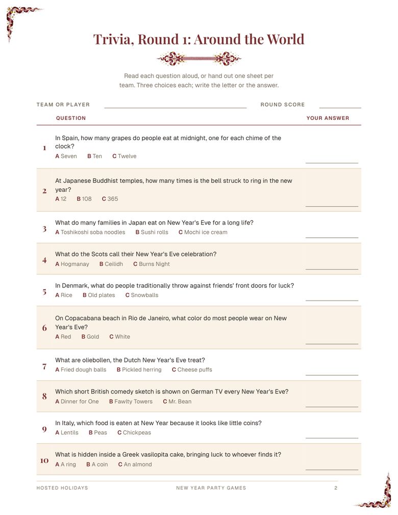 Page 2 of New Year Party Games Bundle