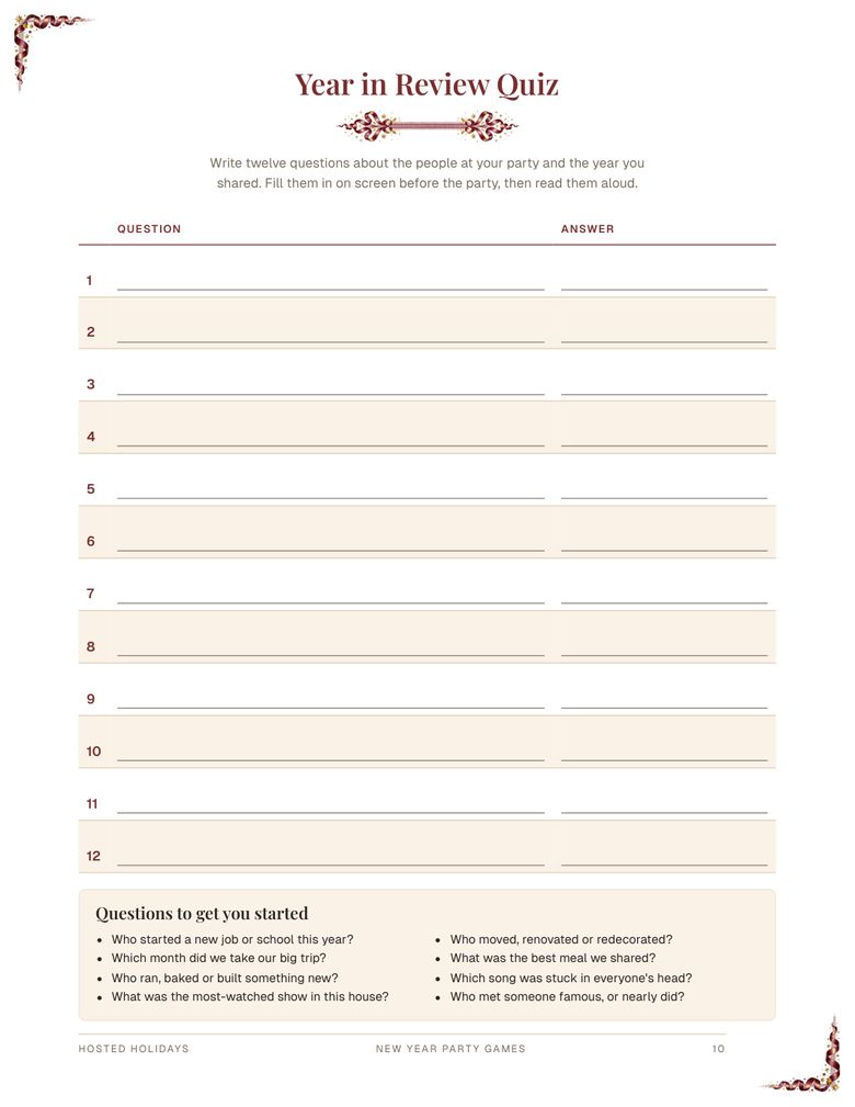 Page 10 of New Year Party Games Bundle