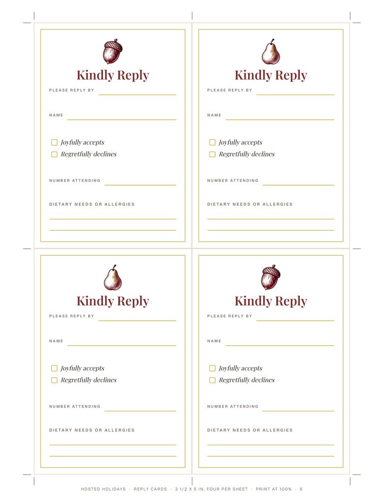 Page 5 of Thanksgiving Editable Invitation