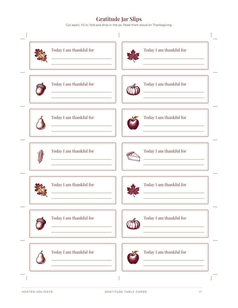 Page 11 of Gratitude Table Cards