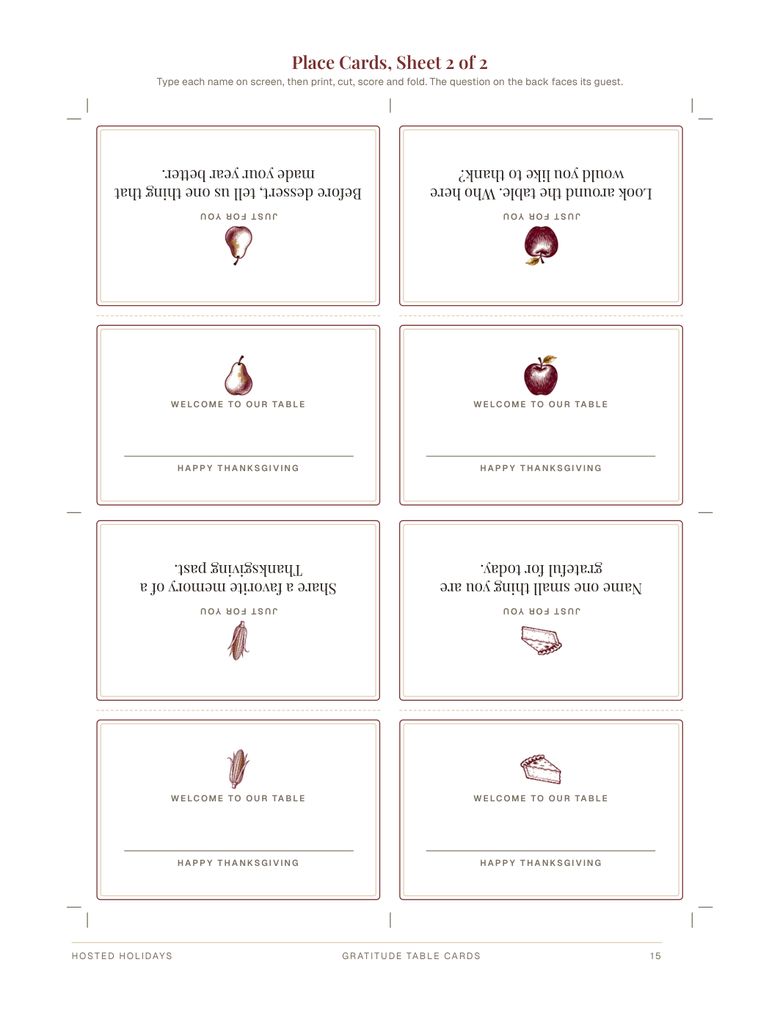 Page 15 of Gratitude Table Cards