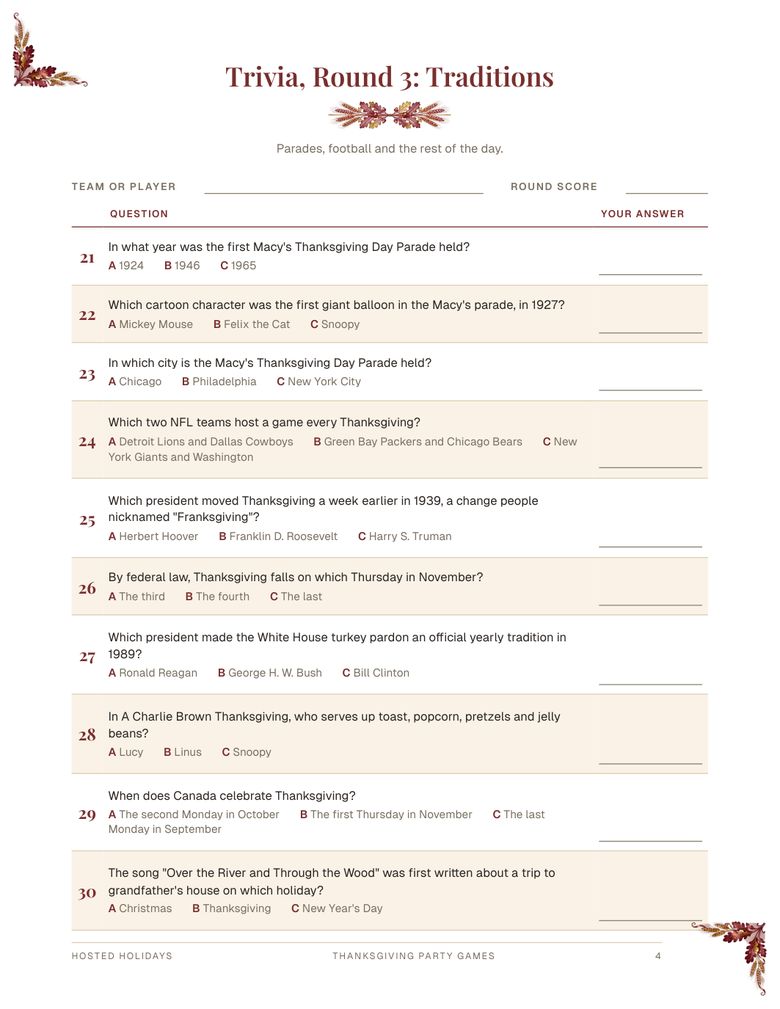 Page 4 of Thanksgiving Party Games Bundle