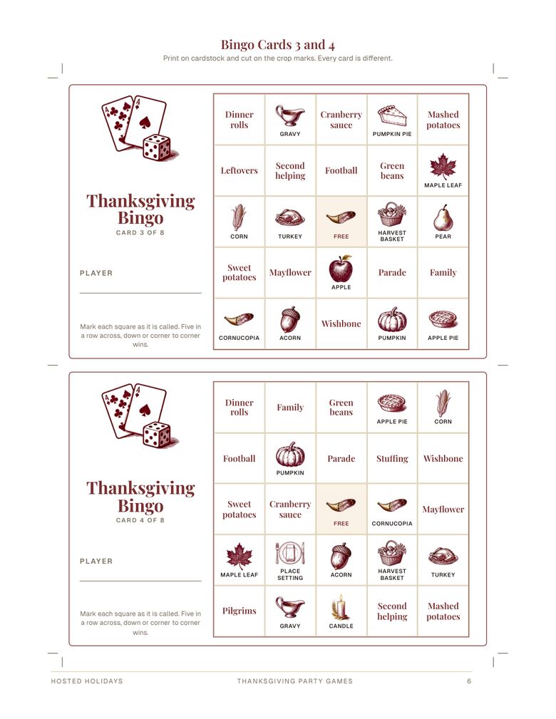 Page 6 of Thanksgiving Party Games Bundle