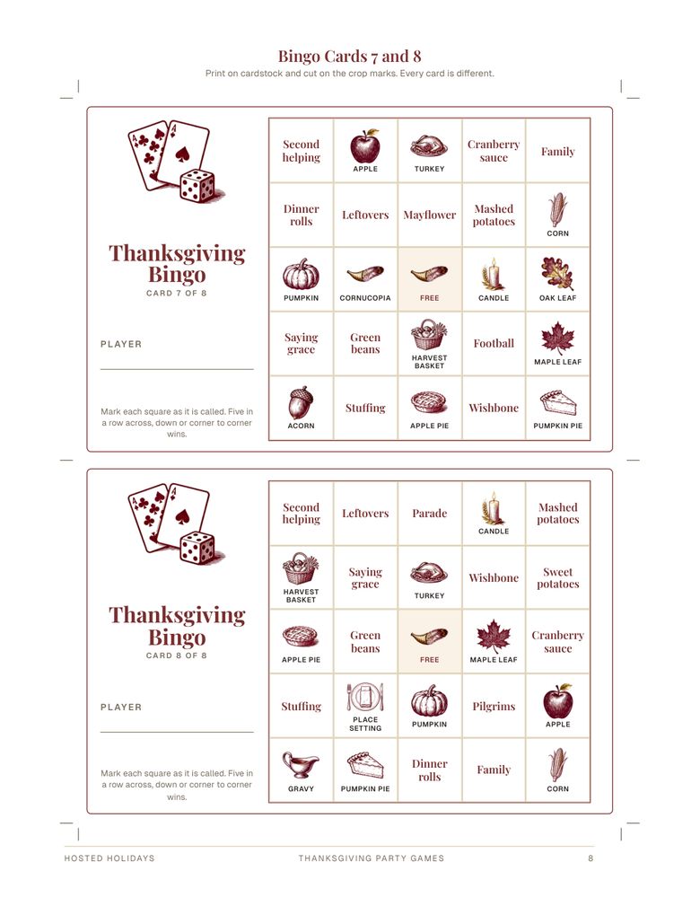 Page 8 of Thanksgiving Party Games Bundle