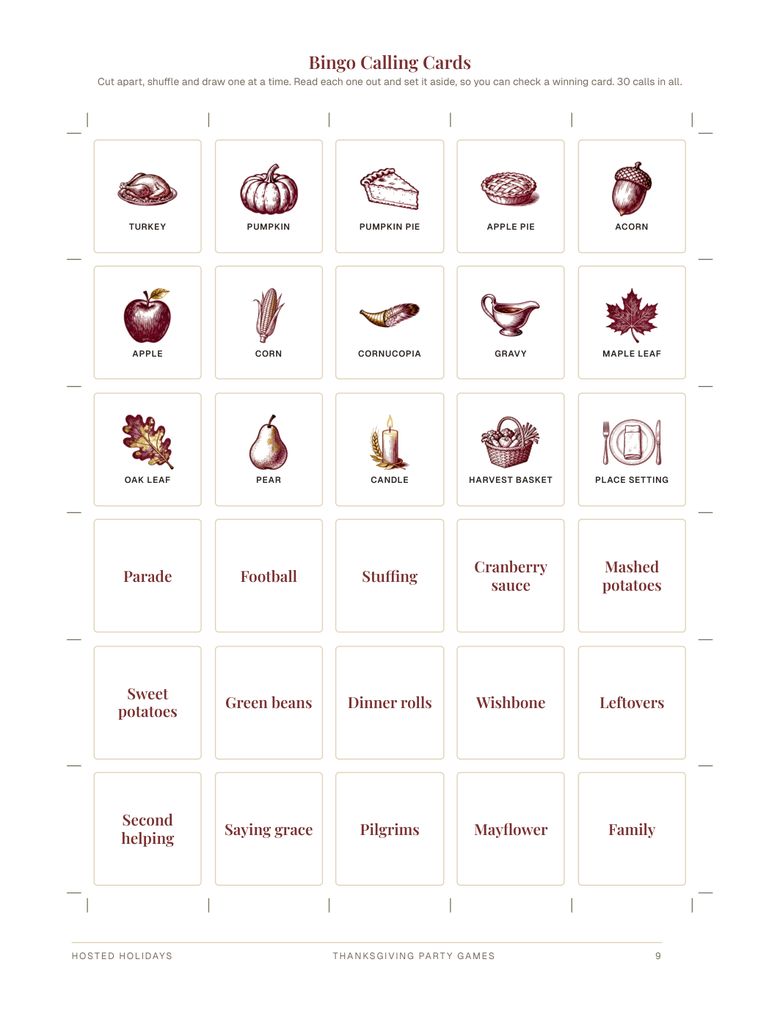 Page 9 of Thanksgiving Party Games Bundle