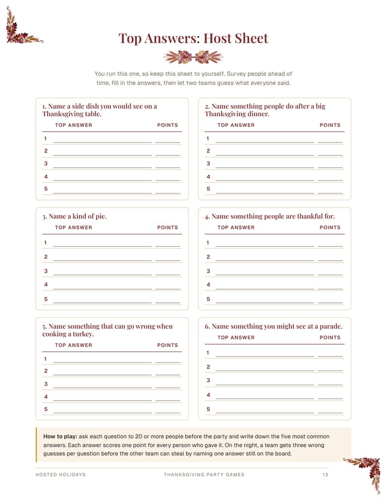 Page 13 of Thanksgiving Party Games Bundle