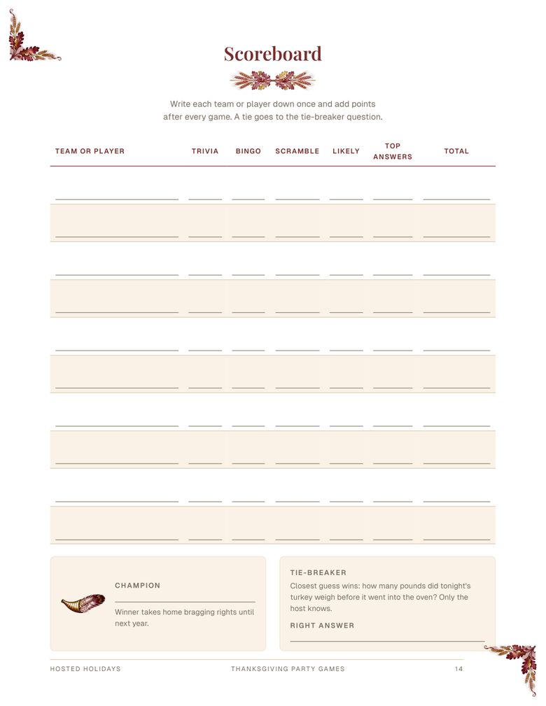 Page 14 of Thanksgiving Party Games Bundle